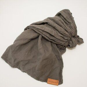 WildBird Gray Linen Ring Sling with Black Ring